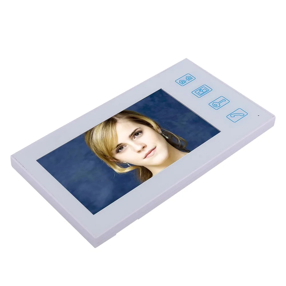 7 inch Record Wired Video Door Phone Doorbell Intercom System with Fingerprint RFID AHD 1080P Camera Access Control | Безопасность и