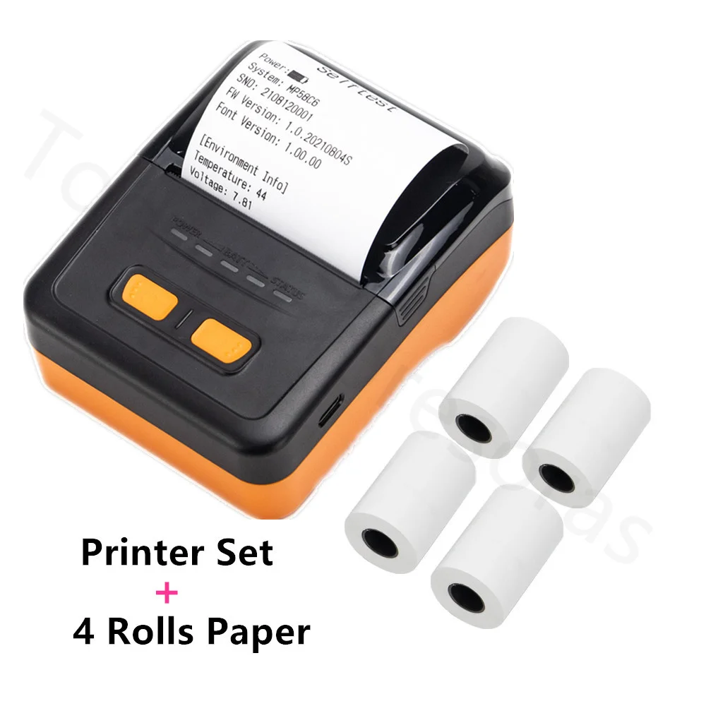 

New Wireless Mini Type-C Thermal Printers Portable Bluetooth Receipt Printer 58mm Mobile Phones Android POS PC Pocket Bill