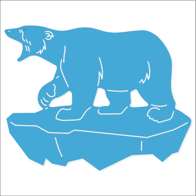 Полярный медведь нижнее белье обувь Металлические Вырубные штампы Скрапбукинг