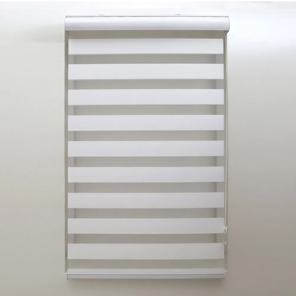 Полосатые оконные шторы льняные двухслойные защита от солнца для