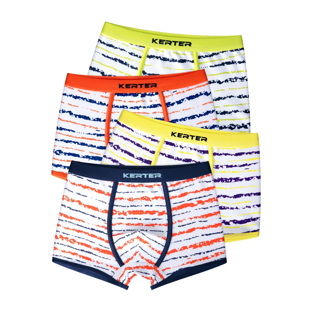 Нижнее белье из 100% хлопка для мальчиков 4 шт. высококачественные летние боксеры