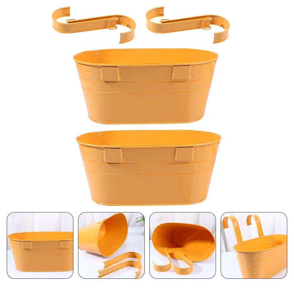 

2pcs Detachable Hook Dried Flower Holder Double Hook Flower Bucket Iron Bucket