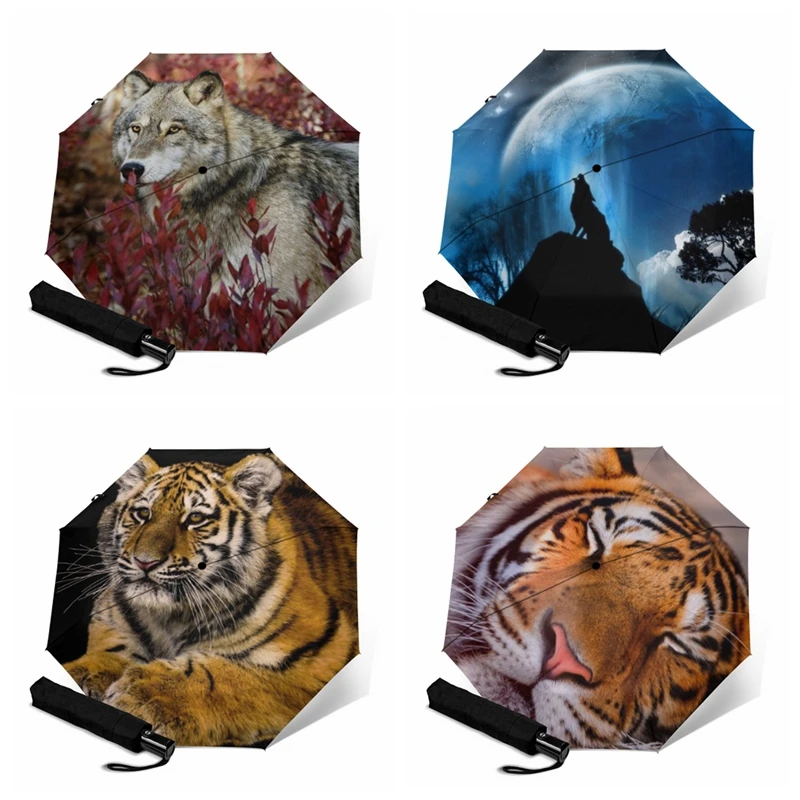 Зонтик складной для мужчин и женщин модный аксессуар от солнца дождя с