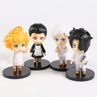 anime 4pcs the promised neverland emma norman ray action figure juguete kids collection toy