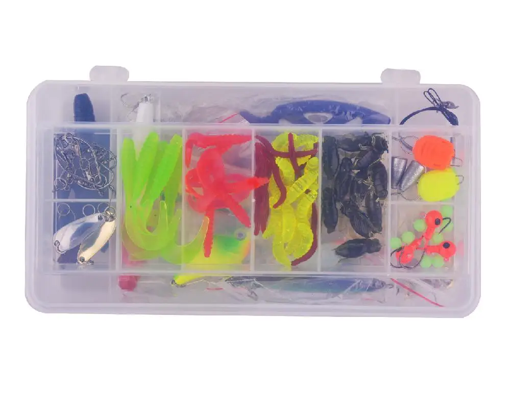 Набор рыболовных приманок 101 шт. ножницы для рыбной ловли вращающиеся блестки