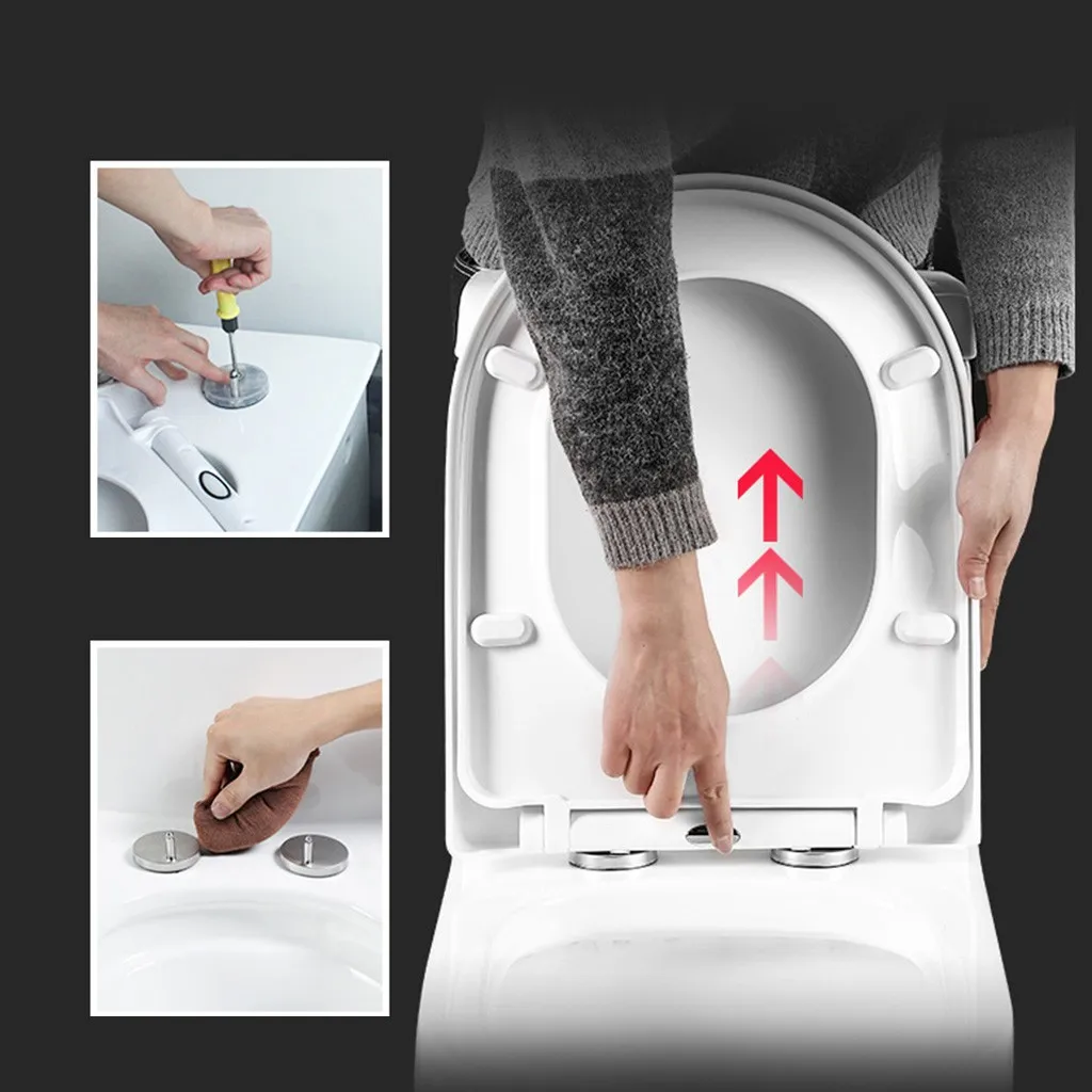 Бесшумный дизайн сиденье на унитаз кремово белый не желтеющий мягкий