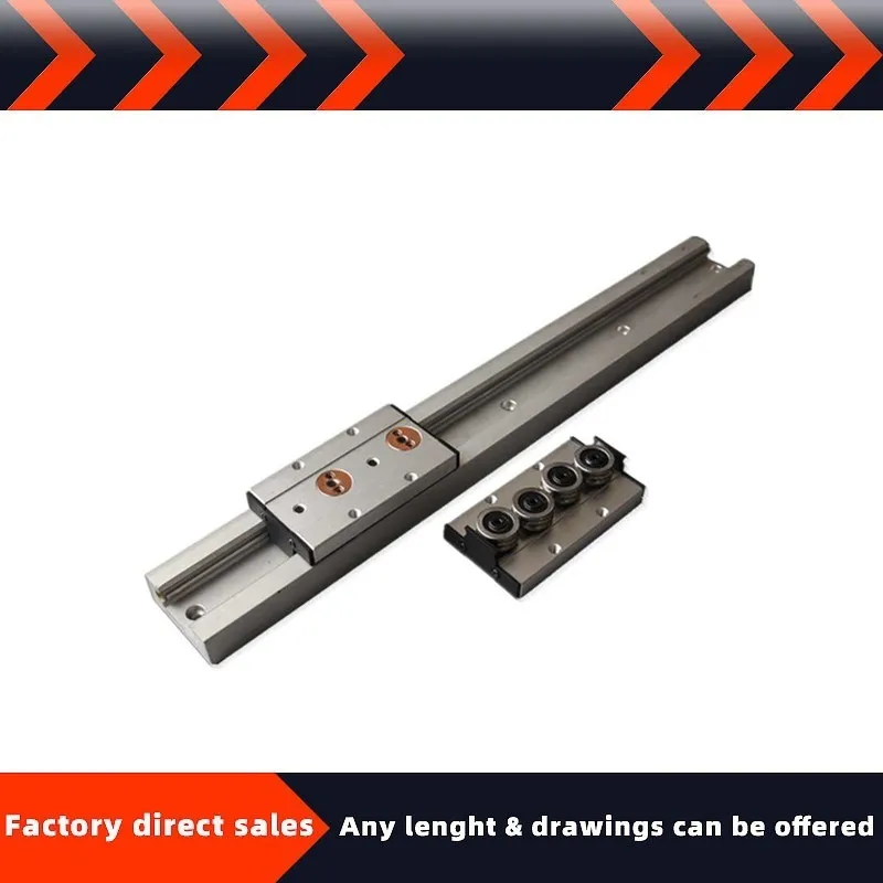 Built-in dual-axis linear guide1/2PCS SGR15N100-1500mmSGB4/ 5lockroller slider slide rail woodworking machinery aluminum profile