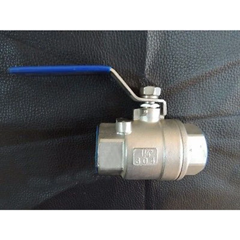 

DN20 3/4" BSP Female Thread Full Bore 304 Stainless Steel 2-Piece Type Ball Valve oil water air 229 PSI