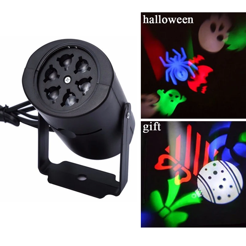 Рождественский проектор свет снежинки звезды узоры открытый сад дома Спальня