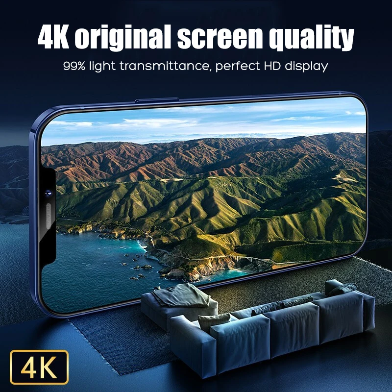 

4PCS Full Cover Tempered Glass For iPhone 12 Pro 12 Mini Screen Protector For iPhone 12 11 Pro Max X XR XS Max Protective Glass