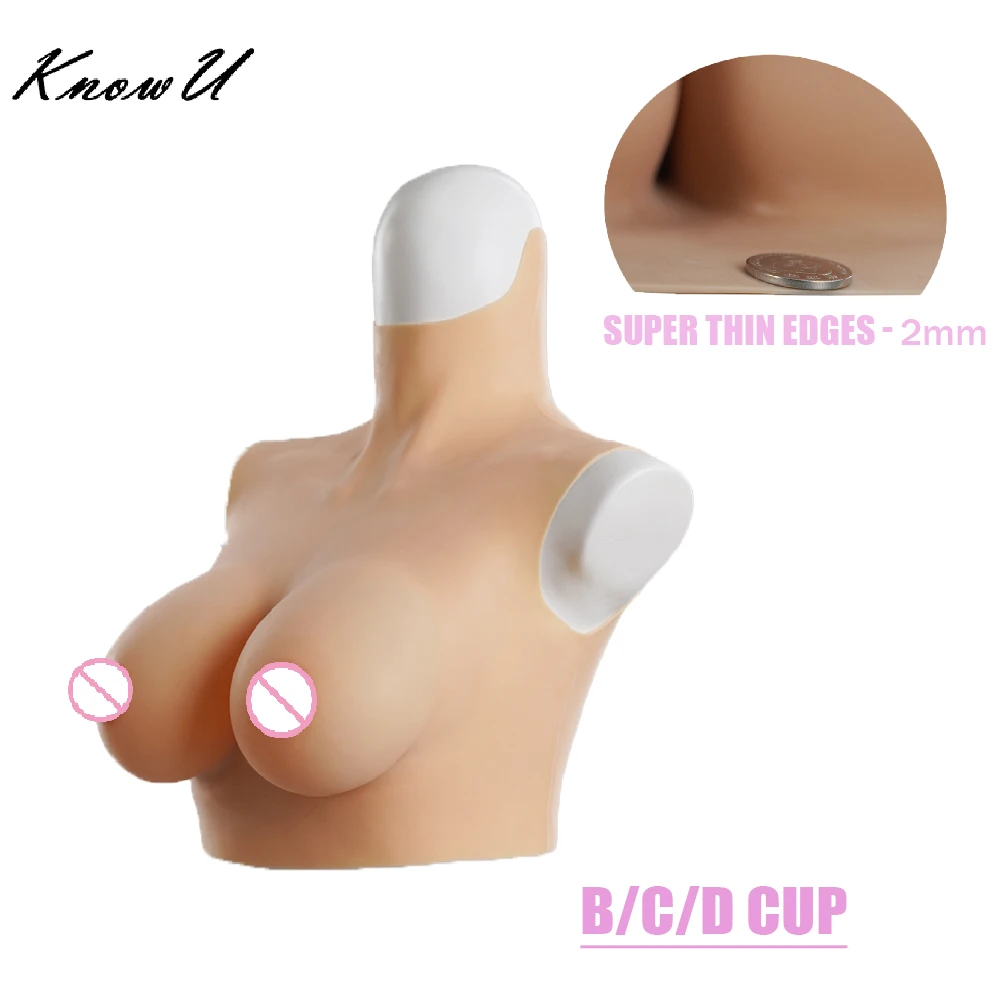 Crossdresser Breast Forms B C D Cup Fake Boobs Super Thin Material Silicone Tits Shemale Transgender Cosplay Female Chest Sissy
