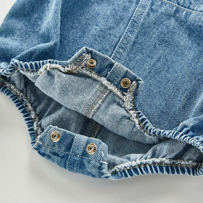 Комбинезон детский джинсовый без рукавов |