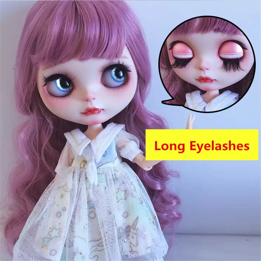 

5 Pairs Eyelashes Blyth Doll Accessories Long Eyelashes Suitable for Doll 2.9cm Super Long Eyelashes Free Shipping