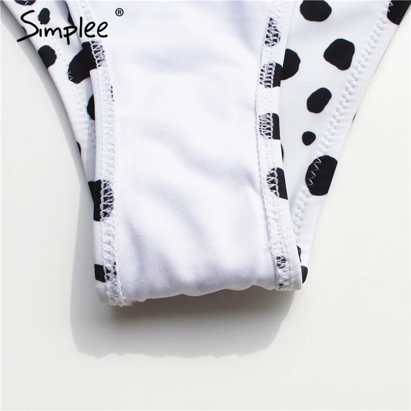 Женский купальник Simplee с цветочным принтом микро бикини большого размера v