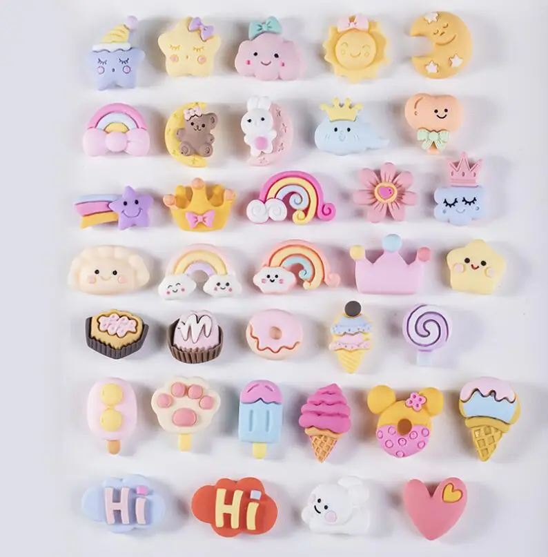 Кабошоны из смолы с плоской спинкой для скрапбукинга 20 шт./лот - купить по