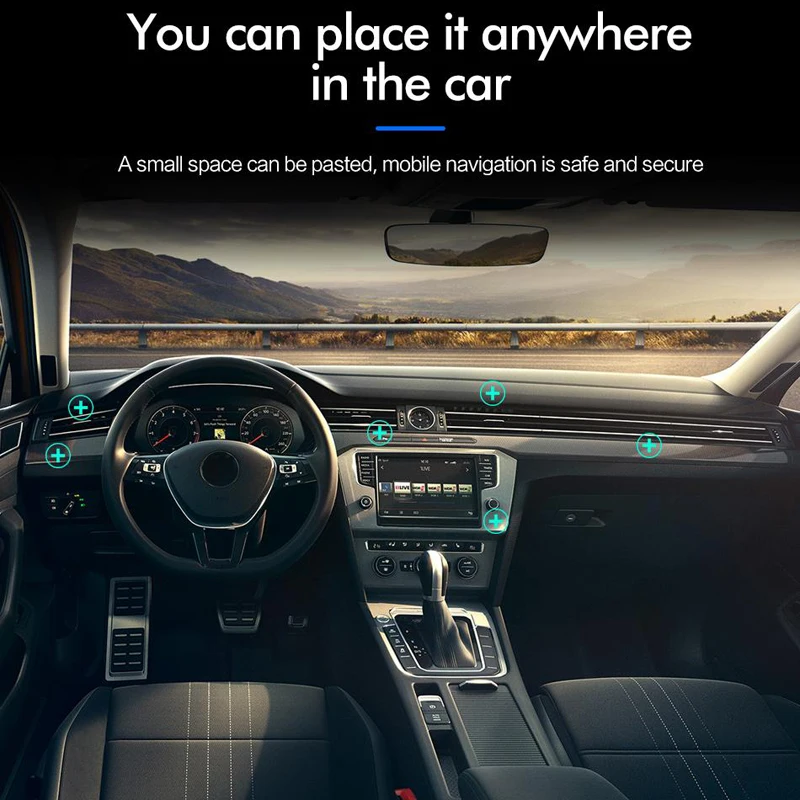 Магнитный держатель для телефона Ford Focus 2 1 Fiesta Mondeo 4 3 Transit Fusion Ranger Mustang KA S-max |