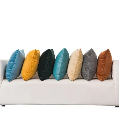 

Разноцветная наволочка 45x45 см, бархатная наволочка для подушки, наволочка для гостиной, спальни, кабинета, балкона, домашняя искусственная наволочка