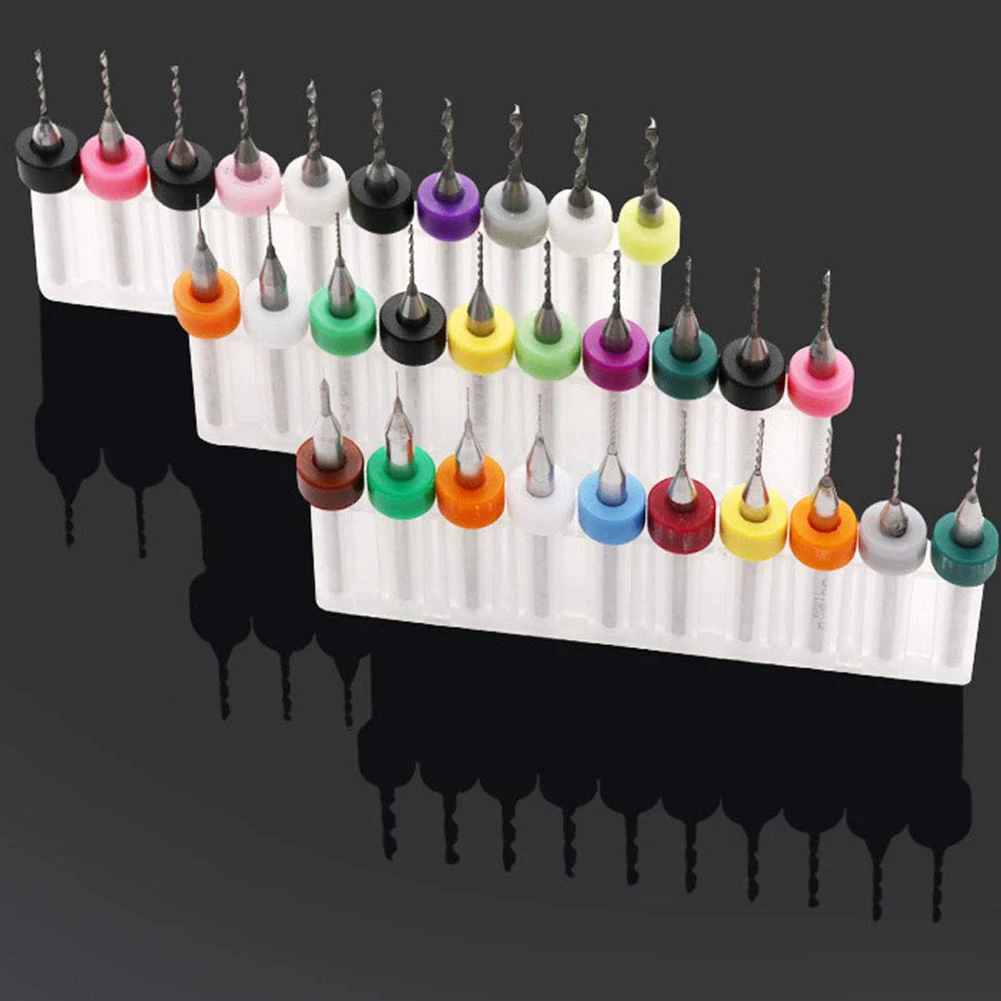 

10PCS 0.3-1.2mm Metal Tungsten Steel Drill Bits Mini Engraving Drill Bits PCB Print Circuit Micro Drill Bits DIY Accessory