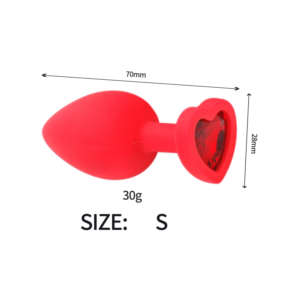 Анальная пробка секс-игрушки 100% силиконовая 2 разных размера хвост Кристалл