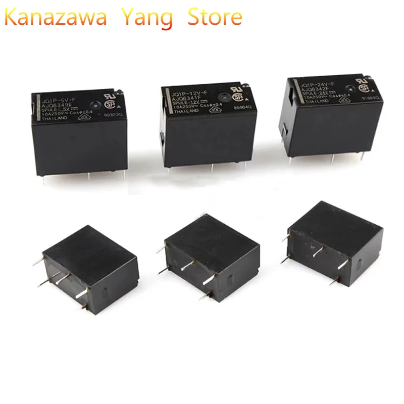

1 - 20 Pcs /Lot Brand New Original JQ1P-5V-F/12V-F/24V-F One open and one closed 10A 5 Pins In Stock Best Quality
