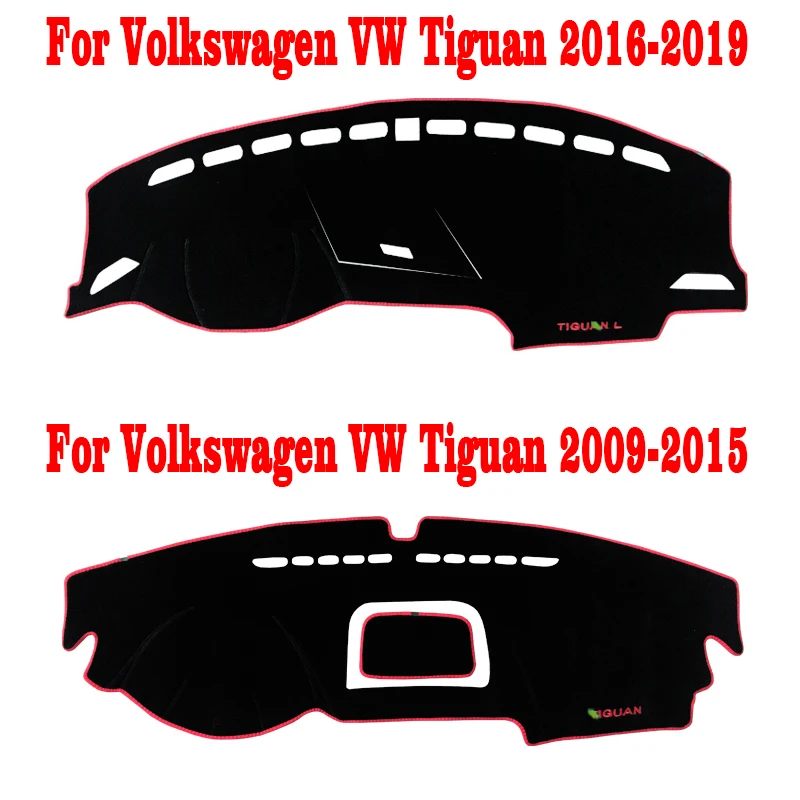 

Car Dashboard cover Mat sun Shade Pad Instrument platform desk Carpet LHD For Volkswagen VW Tiguan 2009-2015 2016 2017 2018 2019