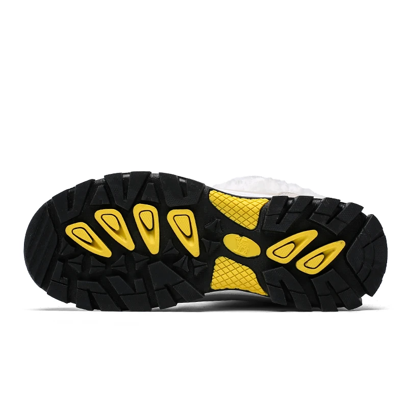 Модная зимняя длинная хлопковая обувь Теплая Лыжная водонепроницаемая и