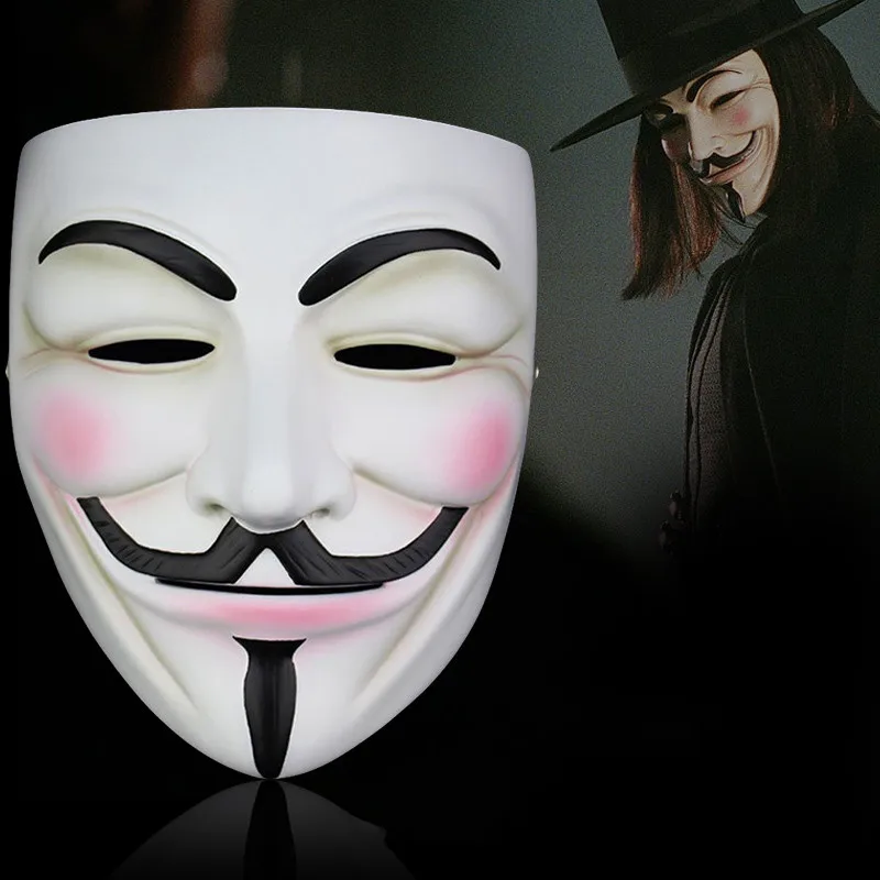 10 шт. Вечерние Маски для Хэллоуина V для Vendetta Маска Anonymous Guy Fawkes необычный косплей аксессуар Хэллоуин Набор масок для вечеринки CX10