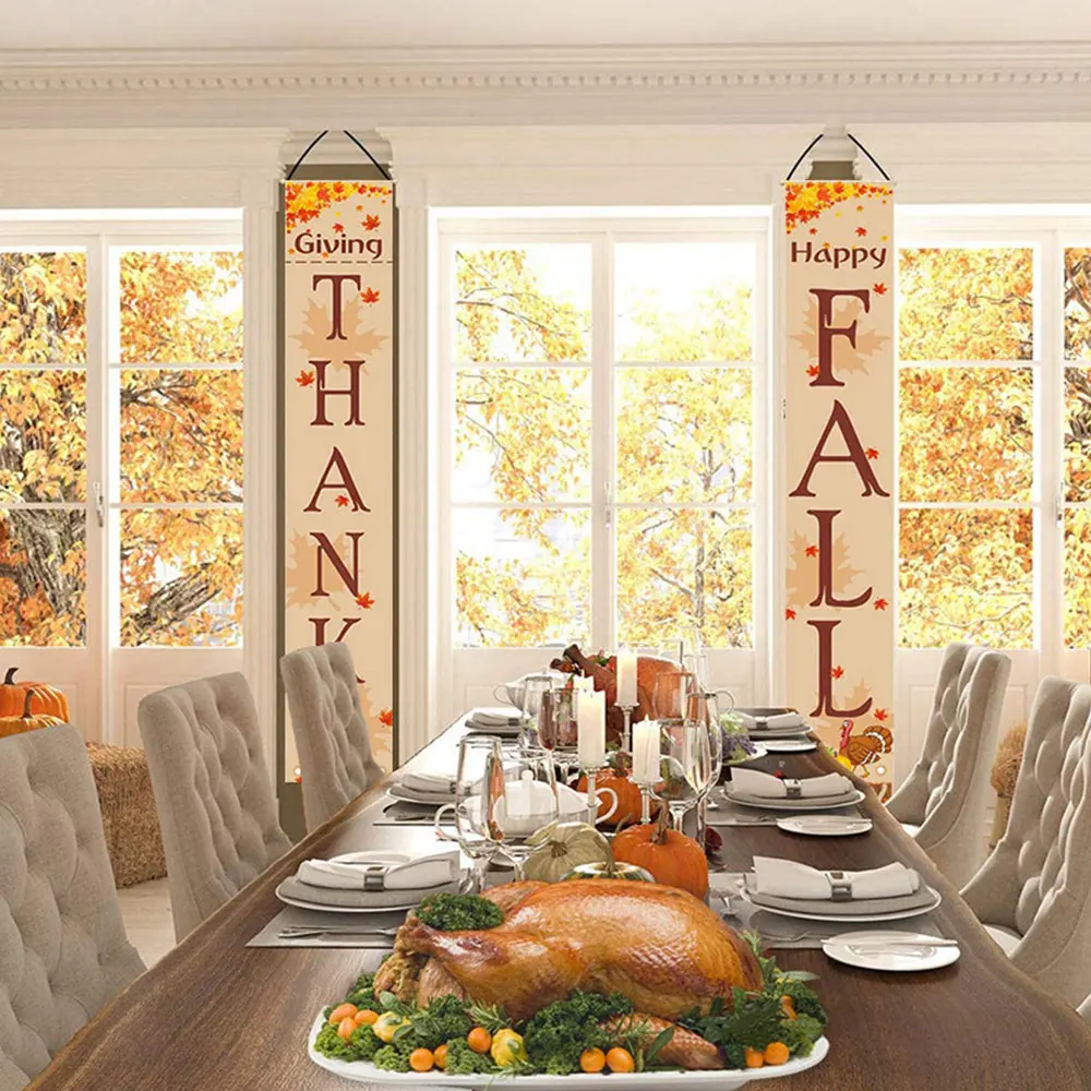 Счастливая осень Урожай декоративные крыльцо знак двери приветствуется висячий