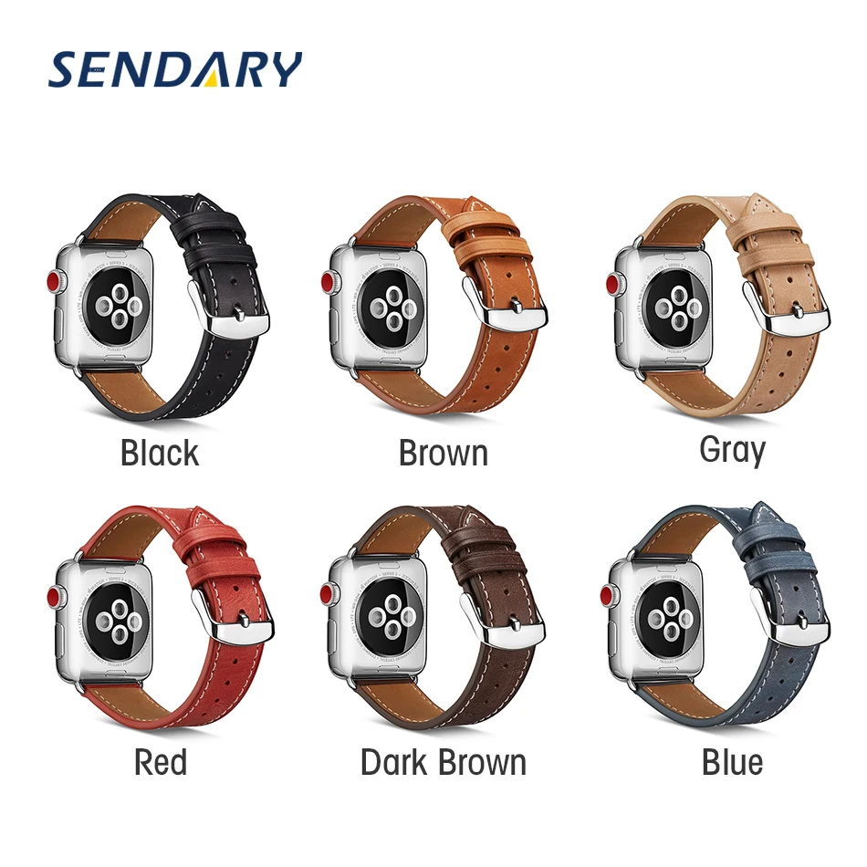 

Bracelet Cow Leather Watch Band For Apple Watch SE 6/5/4 40MM 44MM Watchband For Apple Watch 1/2/3 38MM 42MM Loop Strap