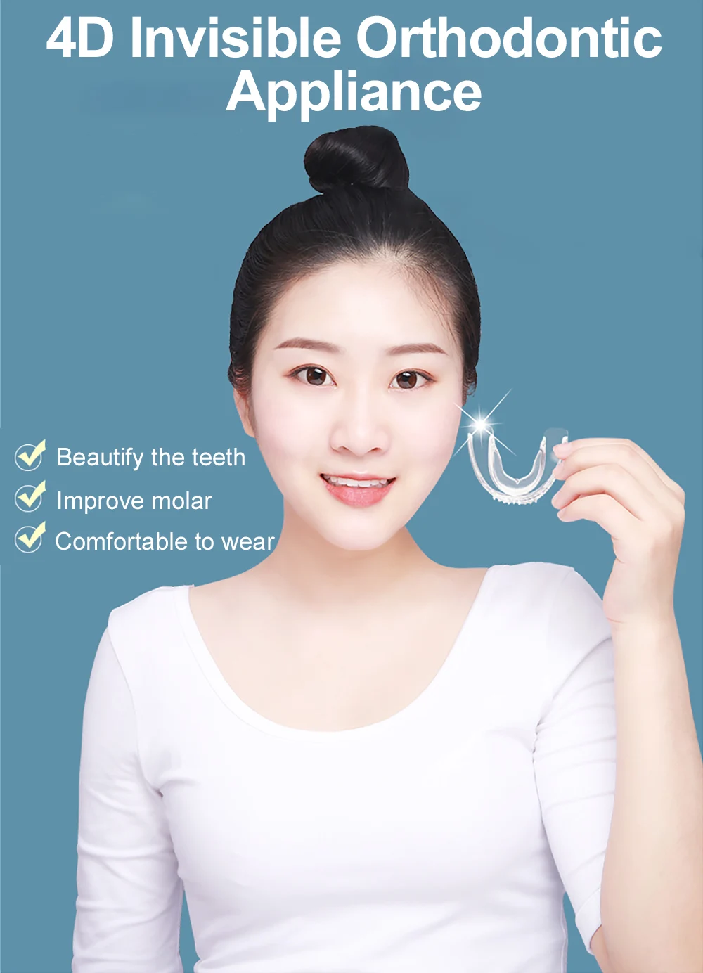 Cofoe Dental Braces Orthodontic locator Invisible orthodontic bracket For Smile Teeth Alignment Trainer and dental care With box