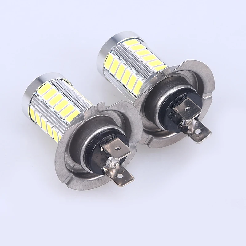 12 в 1 пара Белый Высокая мощность H7 33 SMD 5730 Автомобильный светодиодный DRL Дневной