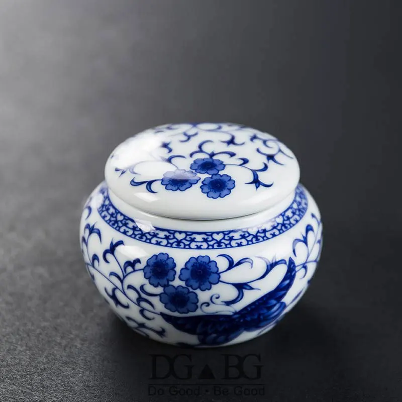 Мини Синяя Керамическая урна маленькие урны для кремации похоронные домашних