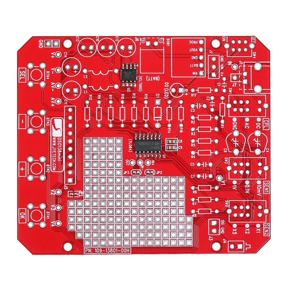 Цифровой мини осциллограф JYE Tech 1MSa/s 0 200 кГц DSO138 набор сделай сам сборные детали