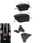 Для Renault Sandero Stepway подлокотник коробка центральный магазин содержание коробка для хранения подлокотник коробка USB интерфейс