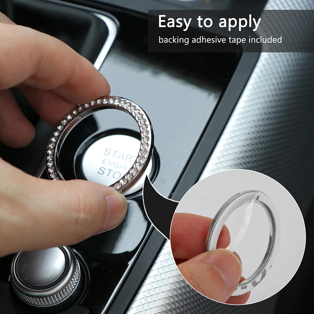 Автомобильный интерьер один ключ двигатель старт стоп кнопка Зажигания