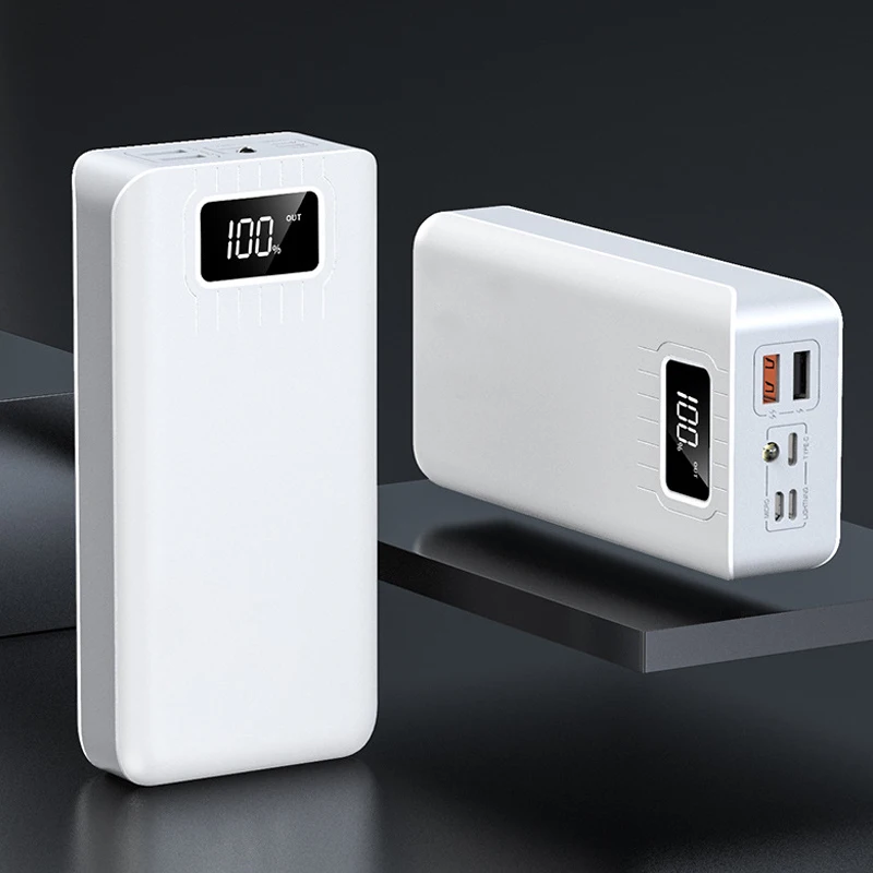 30000mah Быстрое зарядное устройство 30000 мАч TypeC Micro USB power Bank светодиодный портативный внешний аккумулятор для Xiaomi huawei Iphone power bank - Color: 30000mah