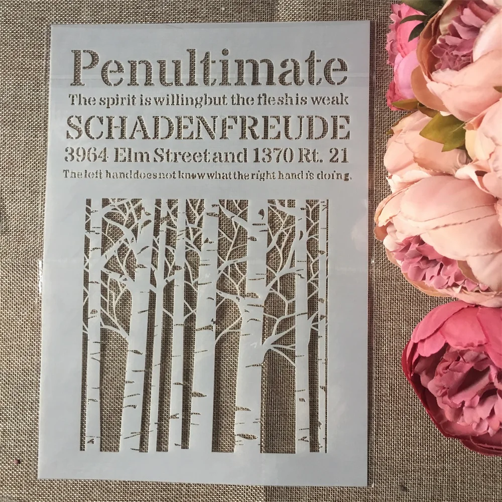 8 шт. А4 в европейском стиле надпись виде листьев сделай сам трафареты раскраска