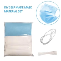 mask material handmade diy mask set non woven fabric elastic rope elastic bands elastic tape for diy sewing accessories