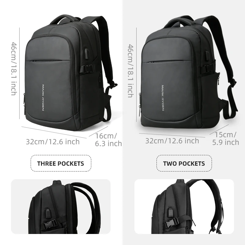 Мужской рюкзак Mark Ryden 2021 Многофункциональный водонепроницаемый для ноутбука 15 6