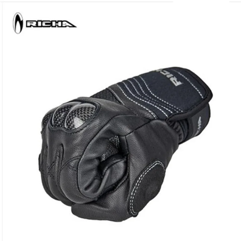 Мотоциклетные Перчатки RICHA мужские защитное снаряжение из овчины и углеволокна