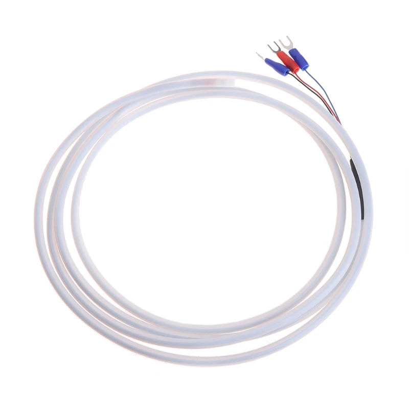 

2M PTFE PT100 RTD 3 Wire Temperature Sensor Oil Waterproof Anti-corrosion C7AC