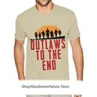 Дешевые футболки Red Dead выкуп Outlaw To The End, Хлопковая мужская футболка большого размера из натурального хлопка