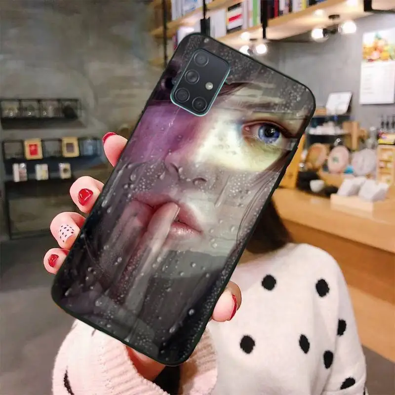 Чехол для телефона Who cares черный мягкий силиконовый чехол Samsung A10 A20 A30 A40 A50 A70 A80 A71 A51
