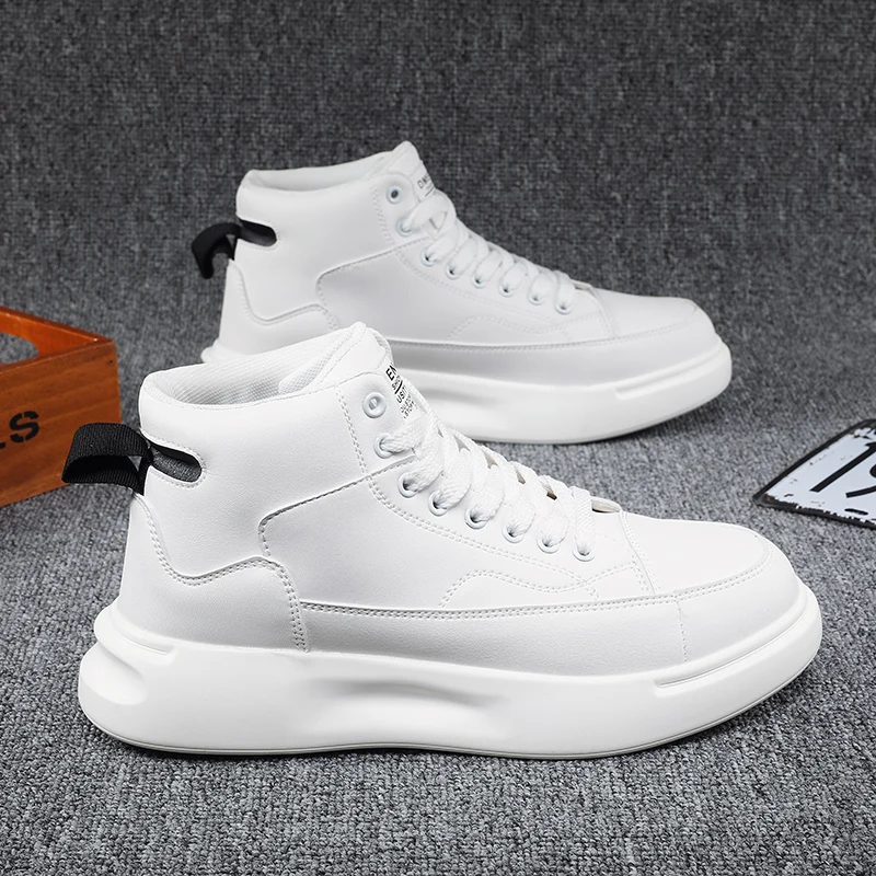 

Spring Autumn Men Fashion Casual Shoes High Top Sneaker Men Shoes High Quality Non-slip Walking Shoes Zapatillas Calzado Hombre
