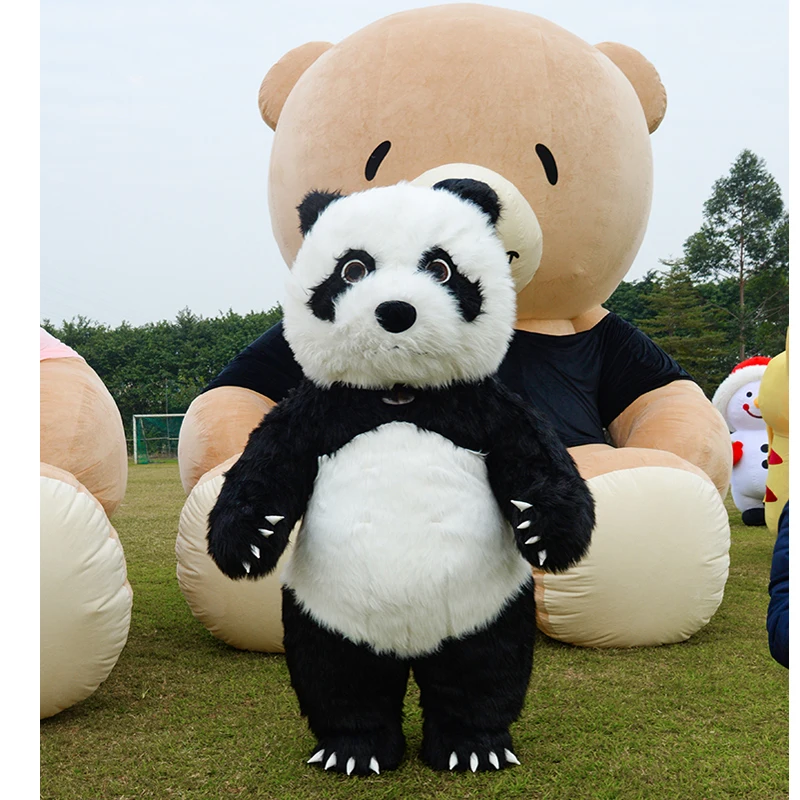 Panda Inflatable Mascot for Advertising Customize For Adult Mascotte Costumes Adult Disfraz Mascota Tall Mascotte Kostuum