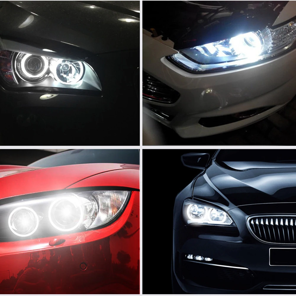 

NLpearl 120W H8 LED Angel Eye Halo Bulbs Light Headlights Lamps Marker For BMW M6 1 3 5 Series E90 E92 E70 E71 E82 E89 X5 X6 Z4