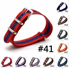 BUMVOR 16 мм 18 мм 20 мм 22 мм 24 мм нейлоновые часы ремень НАТО Тканое волокно ремешок для часов Замена армейского спортивного браслета DW Ремешок Браслет