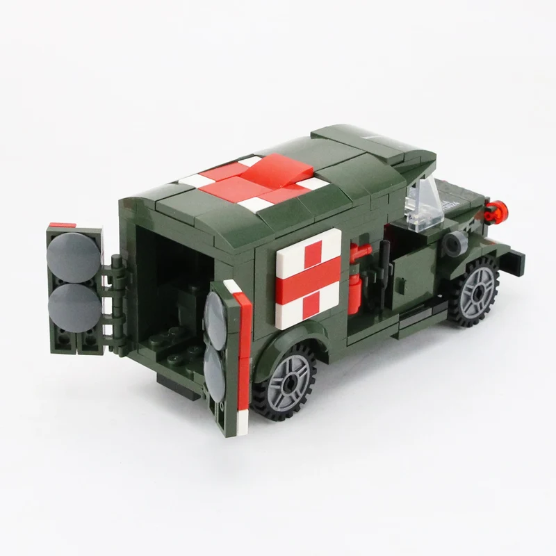 MOC WW2 армии США раненный солдат строительные блоки военные кубики для скорой помощи оружие кирпичи части строительные блоки игрушки для детей