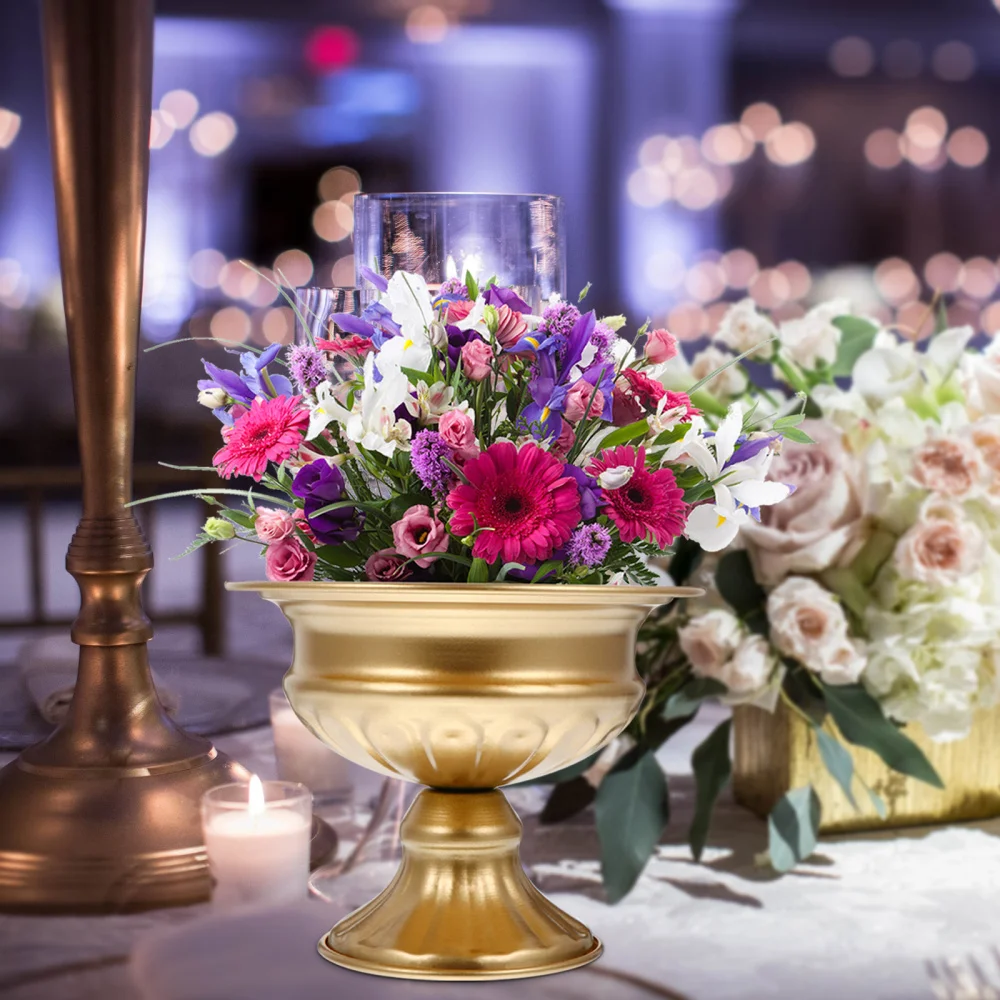 

2Pcs Beautiful Desktop Decoration Iron Flower Vase Delicate Vase for Home