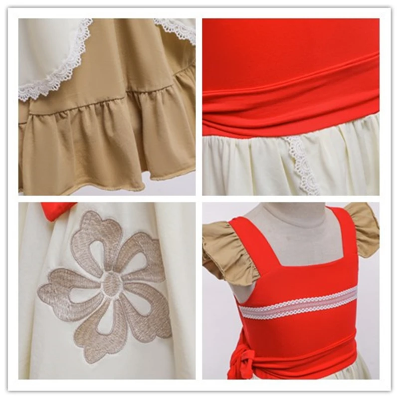 Роскошный нарядный костюм принцессы Моаны гавайская принцесса аксессуар для